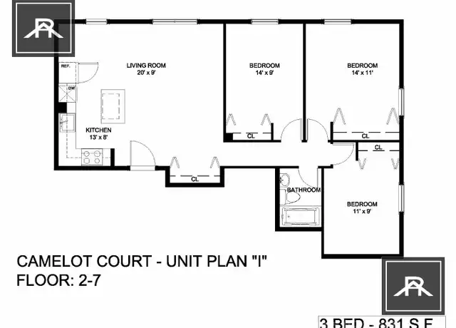 Property at 12 Camelot Ct Unit 10-5L, Boston, MA, 02135, 20 beds, 1 bath, [object Object]