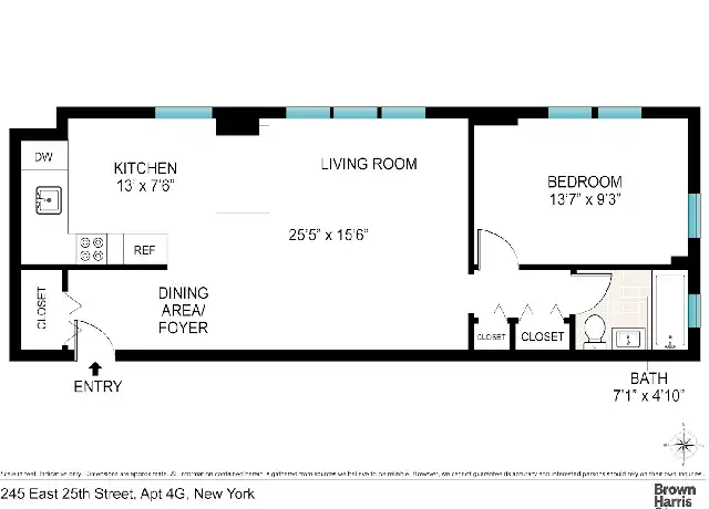 Property at 245 E 25th St Unit 4G, New York, NY, 10010, 1 bed, 1 bath, [object Object]