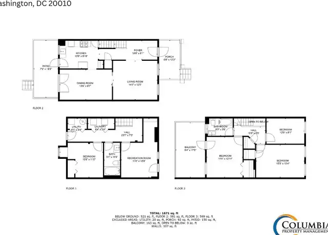 Property at 3523 Warder St NW, Washington, DC, 20010, 5 beds, 2 baths, [object Object]