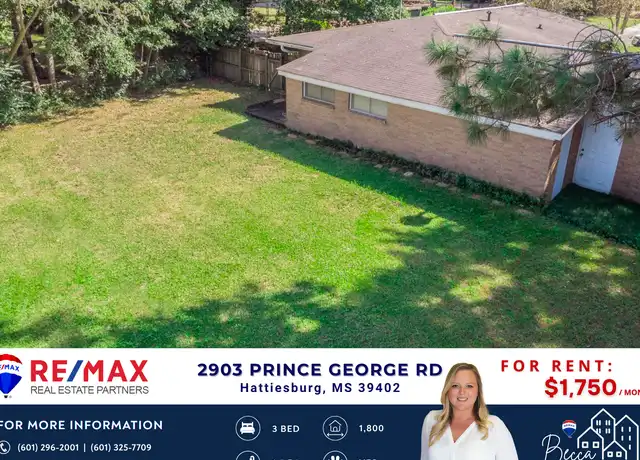 Property at 2903 Prince George Rd, Hattiesburg, MS, 39402, 3 beds, 1.5 baths, [object Object]