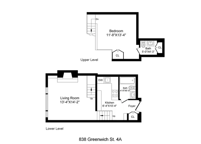 Property at 838 Greenwich St Unit 4A, New York, NY, 10014, 1 bed, 1.5 baths, [object Object]