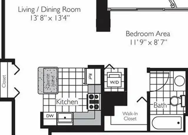 Property at 400 E South Water St Unit 2809, Chicago, IL, 60601, 1 bed, 1 bath, [object Object]