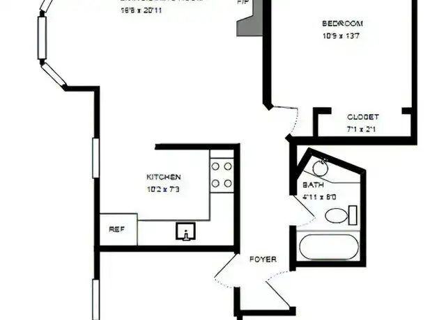 Property at 2300 N Clark St Unit 424-3E, Chicago, IL, 60614, 2 beds, 1 bath, [object Object]