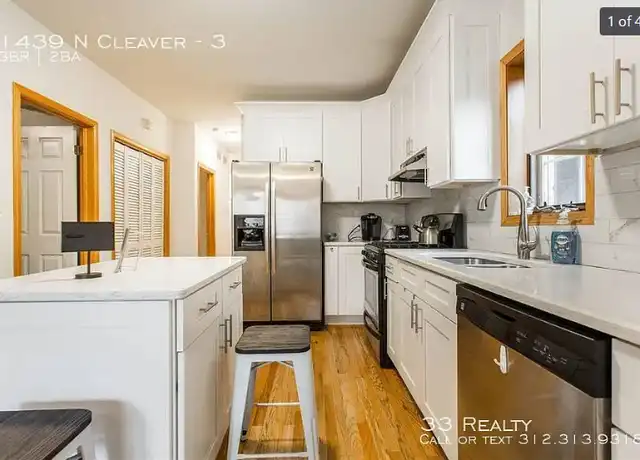 Property at 1439 N Cleaver St Unit 3, Chicago, IL, 60642, 3 beds, 2 baths, [object Object]