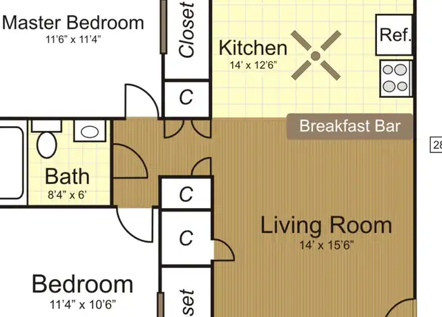 Property at 100 Paoli St Unit 102-02, Verona, WI, 53593, 2 beds, 1 bath, [object Object]