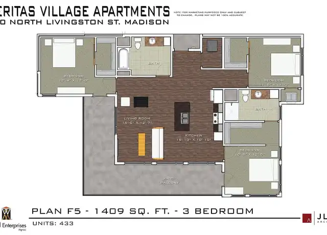 Property at Veritas Village - 110 N Livingston St, Madison, WI, 53703, 0-1 beds, 1 bath, [object Object]