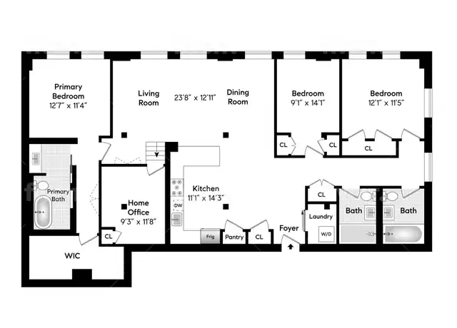 Property at 130 Jackson St Unit 3AB, Brooklyn, NY, 11211, 3 beds, 3 baths, [object Object]