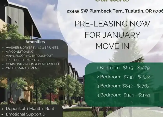 Property at 23555 SW Plambeck Ter Unit A401, Tualatin, OR, 97062, 2 beds, 1 bath, [object Object]