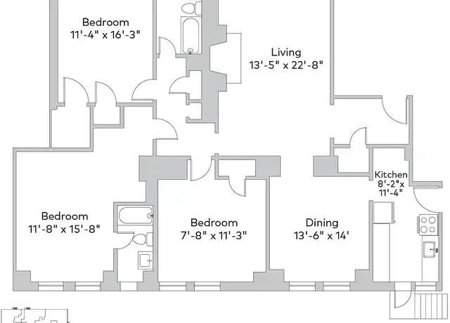 Property at Cloisters - 5801 S Dorchester Ave, Chicago, IL, 60637, 1-6 bed, 1-4 bath, [object Object]