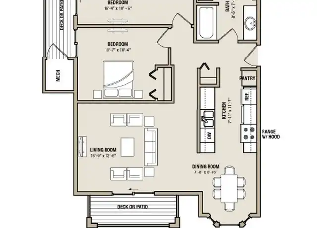 Property at 6560 Balsam Dr Unit 6560-104, Hudsonville, MI, 49426, 2 beds, 1 bath, [object Object]