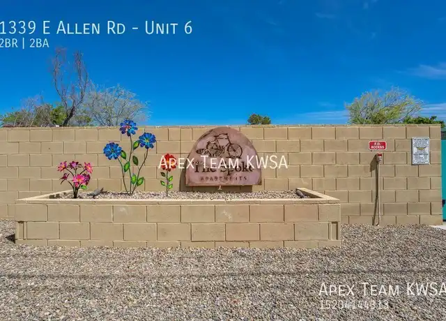 Property at 1339 E Allen Rd Unit 6, Tucson, AZ, 85719, 2 beds, 2 baths, [object Object]