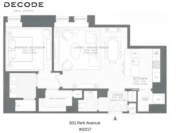Property at 301 Park Ave #2217, New York, NY, 10022, 1 bed, 1.5 baths, [object Object]