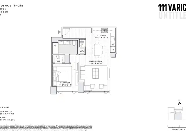 Property at 111 Varick St Unit 19B, New York, NY, 10013, 1 bed, 1 bath, [object Object]