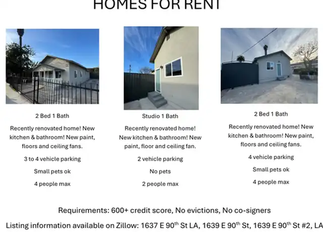 Property at 1639 E 90th St Unit 2, Los Angeles, CA, 90002, 2 beds, 1 bath, [object Object]