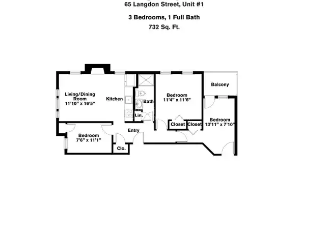 Property at 65 Langdon St Unit 1, Cambridge, MA, 02138, 3 beds, 1 bath, [object Object]