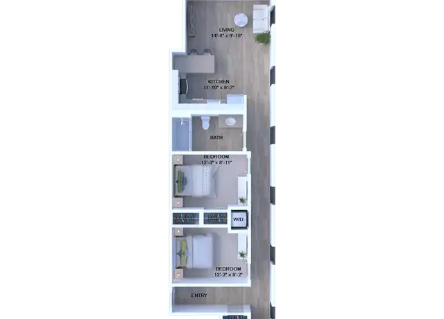 Property at 123 Water St Unit 401, Toledo, OH, 43604, 2 beds, 1 bath, [object Object]
