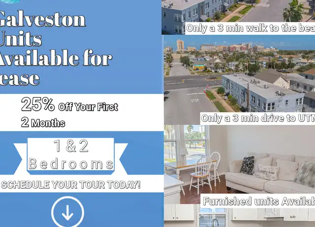 Property at 1002 11th St Unit 1, Galveston, TX, 77550, 2 beds, 1 bath, [object Object]