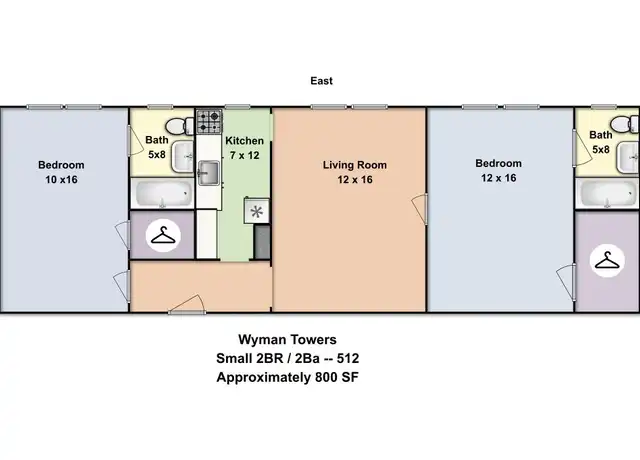 Property at 3100 Saint Paul St Unit 512, Baltimore, MD, 21218, 2 beds, 2 baths, [object Object]