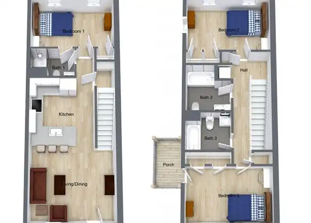 Property at 802-812 Dryden Rd Unit 804A, Ithaca, NY, 14850, 3 beds, 3 baths, [object Object]