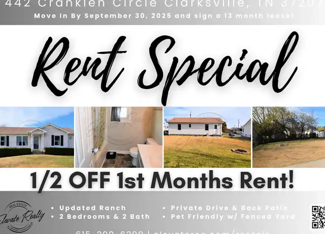 Property at 442 Cranklen Cir, Clarksville, TN, 37042, 3 beds, 2 baths, [object Object]