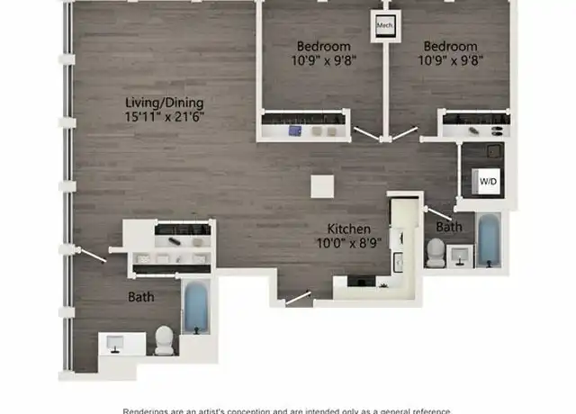 Property at 1922 W Ogden Ave Unit 1416, Chicago, IL, 60612, 2 beds, 2 baths, [object Object]