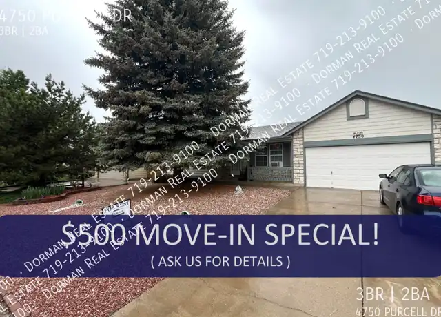 Property at 4750 Purcell Dr, Colorado Springs, CO, 80922, 3 beds, 2 baths, [object Object]