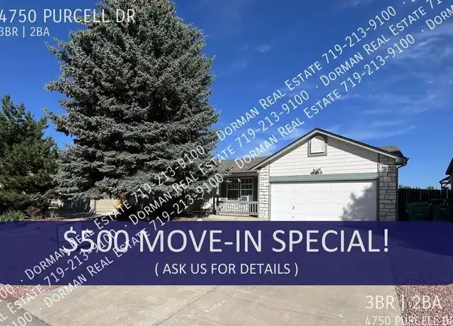 Property at 4750 Purcell Dr, Colorado Springs, CO, 80922, 3 beds, 2 baths, [object Object]