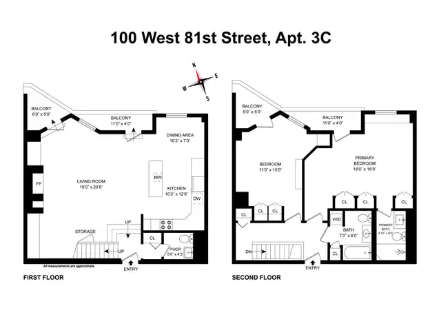 Property at 100 W 81st St Unit 3C, New York, NY, 10024, 2 beds, 2.5 baths, [object Object]