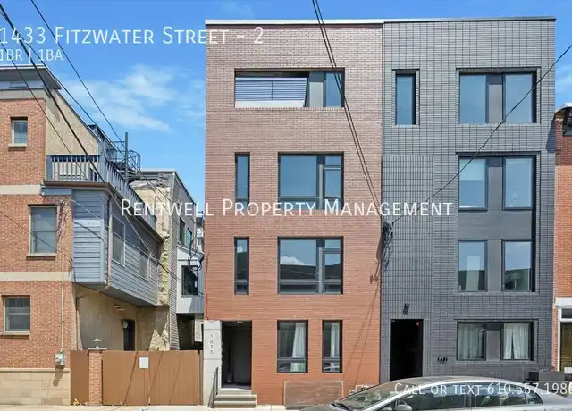 Property at 1433 Fitzwater St Unit 2, Philadelphia, PA, 19146, 1 bed, 1 bath, [object Object]