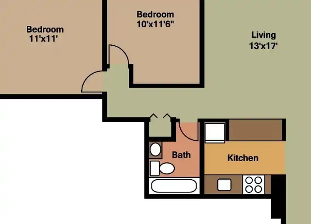 Property at 520 W Franklin St Unit 1-1110, Richmond, VA, 23220, 2 beds, 1 bath, [object Object]