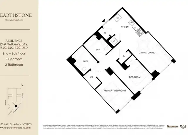 Property at 3435 44th St Unit 349, Queens, NY, 11101, 2 beds, 2 baths, [object Object]