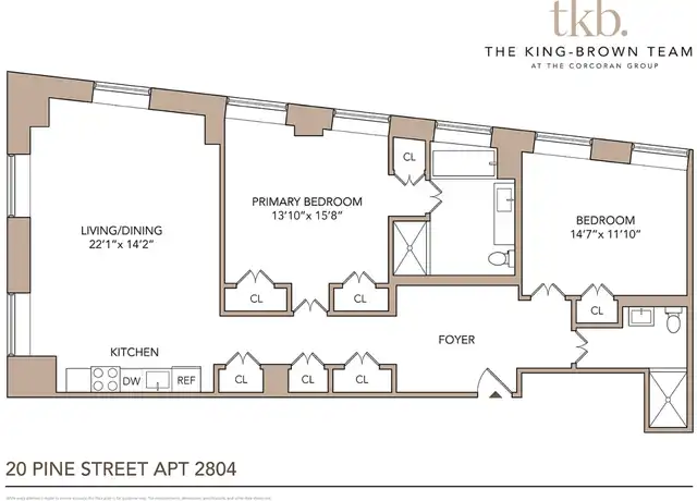 Property at 20 Pine St Unit 2804, New York, NY, 10005, 2 beds, 2 baths, [object Object]
