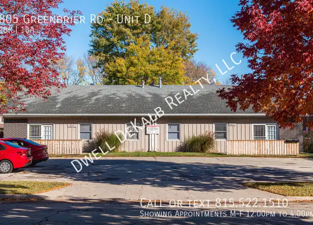 Property at 805 Greenbrier Rd Unit D, DeKalb, IL, 60115, 2 beds, 1 bath, [object Object]
