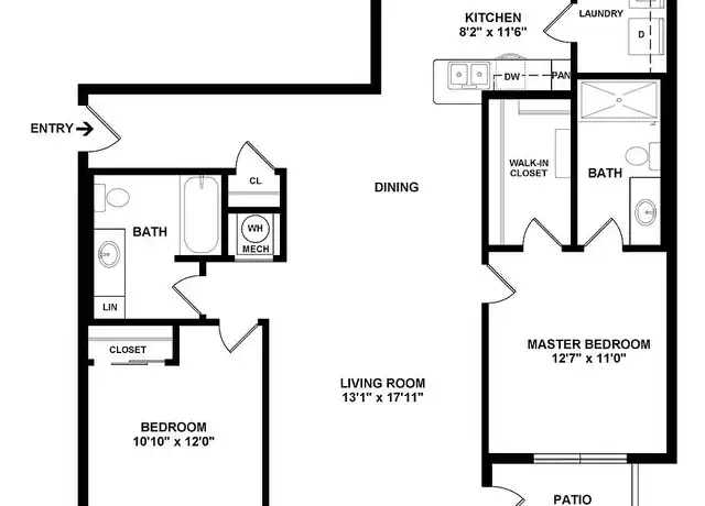 Property at The Ventry - 5495 Coventry Ln, Fort Wayne, IN, 46804, 1-2 bed, 1-2 bath, Contact for Price