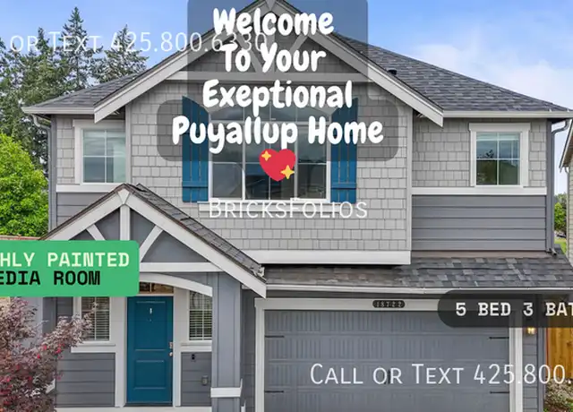 Property at 18722 106th Avenue Ct E, Puyallup, WA, 98374, 5 beds, 3 baths, [object Object]