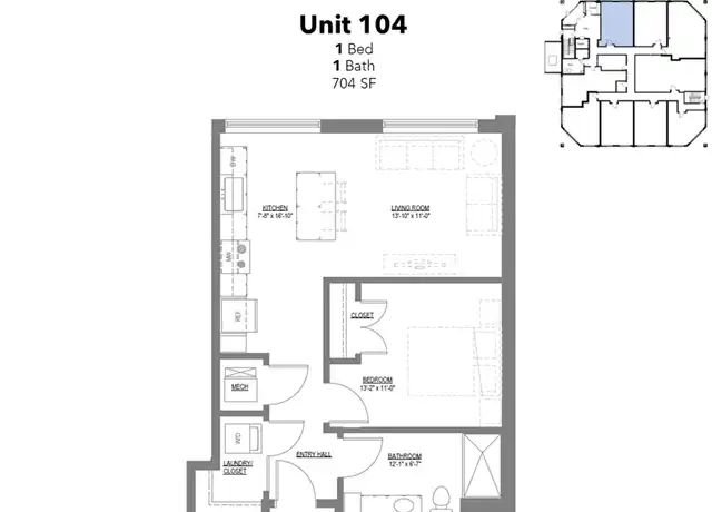 Property at 225 Main St Unit 104, Menasha, WI, 54952, 1 bed, 1 bath, [object Object]