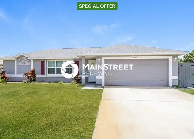 Property at 1590 Jenson Ter SE, Palm Bay, FL, 32909, 4 beds, 2 baths, [object Object]