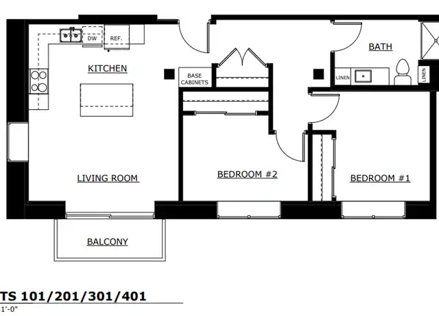 Property at 8 W 9th Ave Unit 101, Oshkosh, WI, 54902, 2 beds, 1 bath, [object Object]