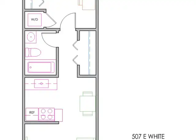 Property at 507 E White St, Champaign, IL, 61820, 1 bed, 1 bath, [object Object]
