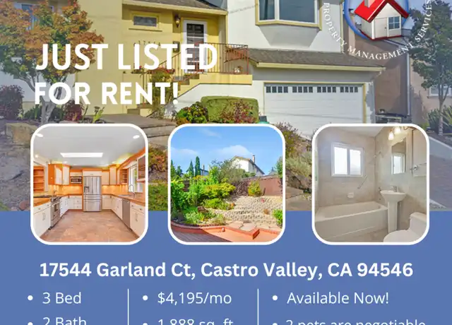 Property at 17544 Garland Ct, Castro Valley, CA, 94546, 3 beds, 2 baths, [object Object]