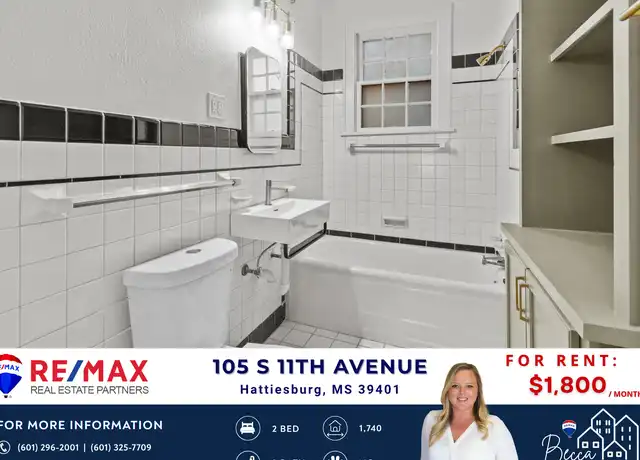 Property at 105 S 11th Ave, Hattiesburg, MS, 39401, 2 beds, 2 baths, [object Object]