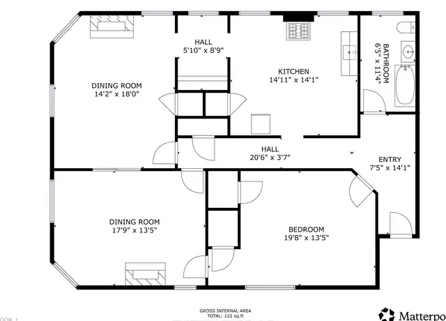 Property at 3414 Telford St Unit 3414-06, Cincinnati, OH, 45220, 2 beds, 1 bath, [object Object]
