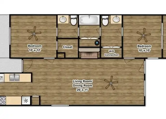 Property at 3618 Mahan St Unit B, Bryan, TX, 77802, 2 beds, 1.5 baths, [object Object]
