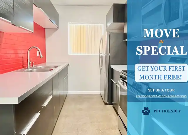 Property at 445 W Osborn Rd Unit 16, Phoenix, AZ, 85013, 1 bed, 1 bath, [object Object]