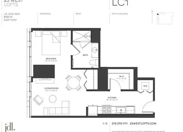 Property at 23 W Chicago Ave Unit 407, Chicago, IL, 60654, 1 bed, 1 bath, [object Object]
