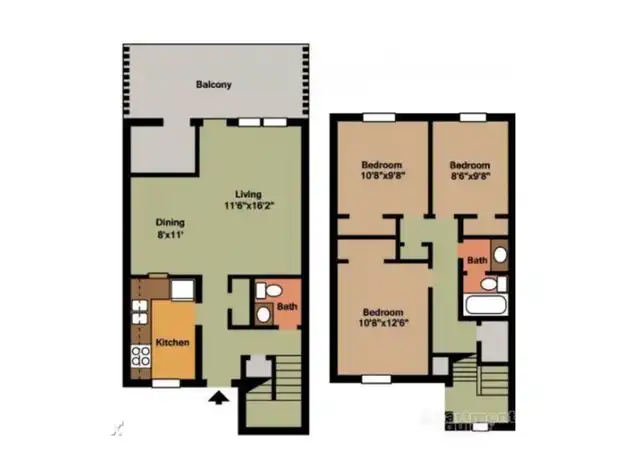 Property at 840 Lancer Dr Unit 661, Portsmouth, VA, 23701, 3 beds, 1.5 baths, [object Object]