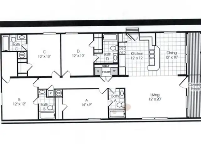 Property at 150 Varsity Cir Rm A, Huntsville, TX, 77340, 1 bed, 1 bath, [object Object]