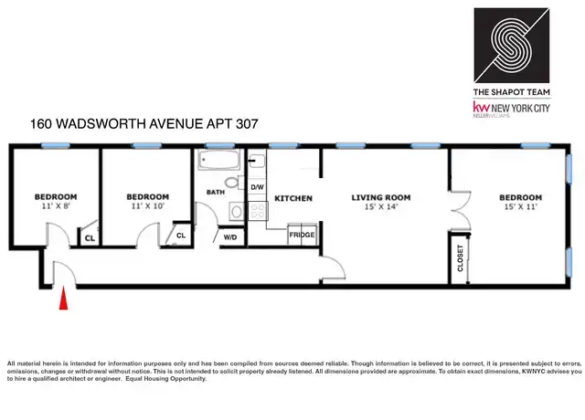 Property at 4260 Broadway #307, New York, NY, 10033, 3 beds, 1 bath, [object Object]