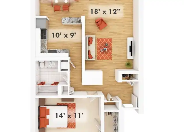 Property at 3022 Brinkley Rd Unit 3026-0102, Temple Hills, MD, 20748, 1 bed, 1 bath, [object Object]