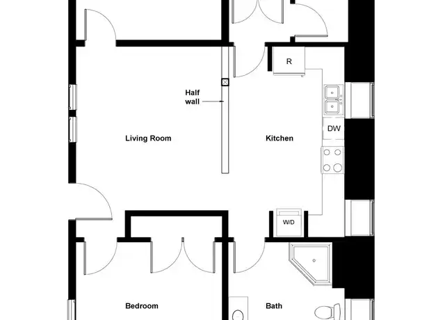 Property at 210 Williams St Unit 1, Ithaca, NY, 14850, 2 beds, 1 bath, [object Object]